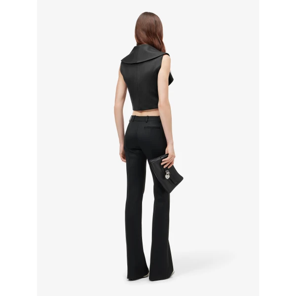 Alexander McQueen Waterfall Collar Tailored Waistcoat, view 4