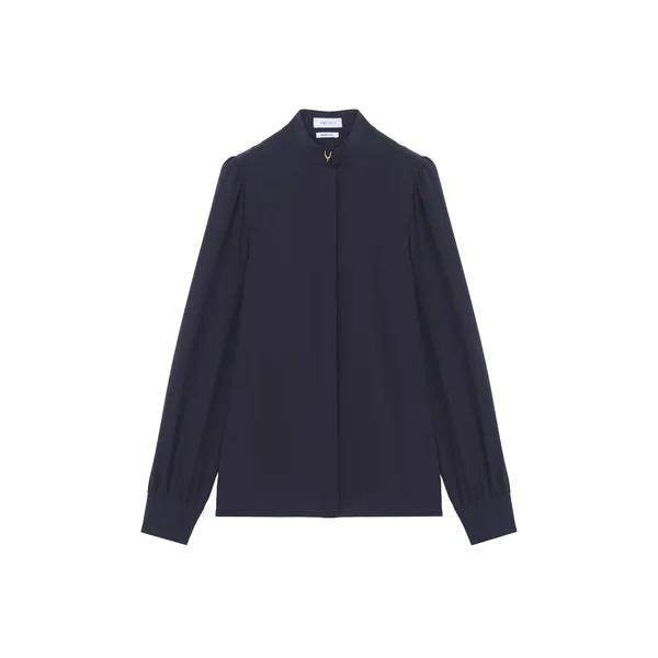 Alexander McQueen Wishbone Silk Shirt - Tops - British Luxury Tailoring at Coveti