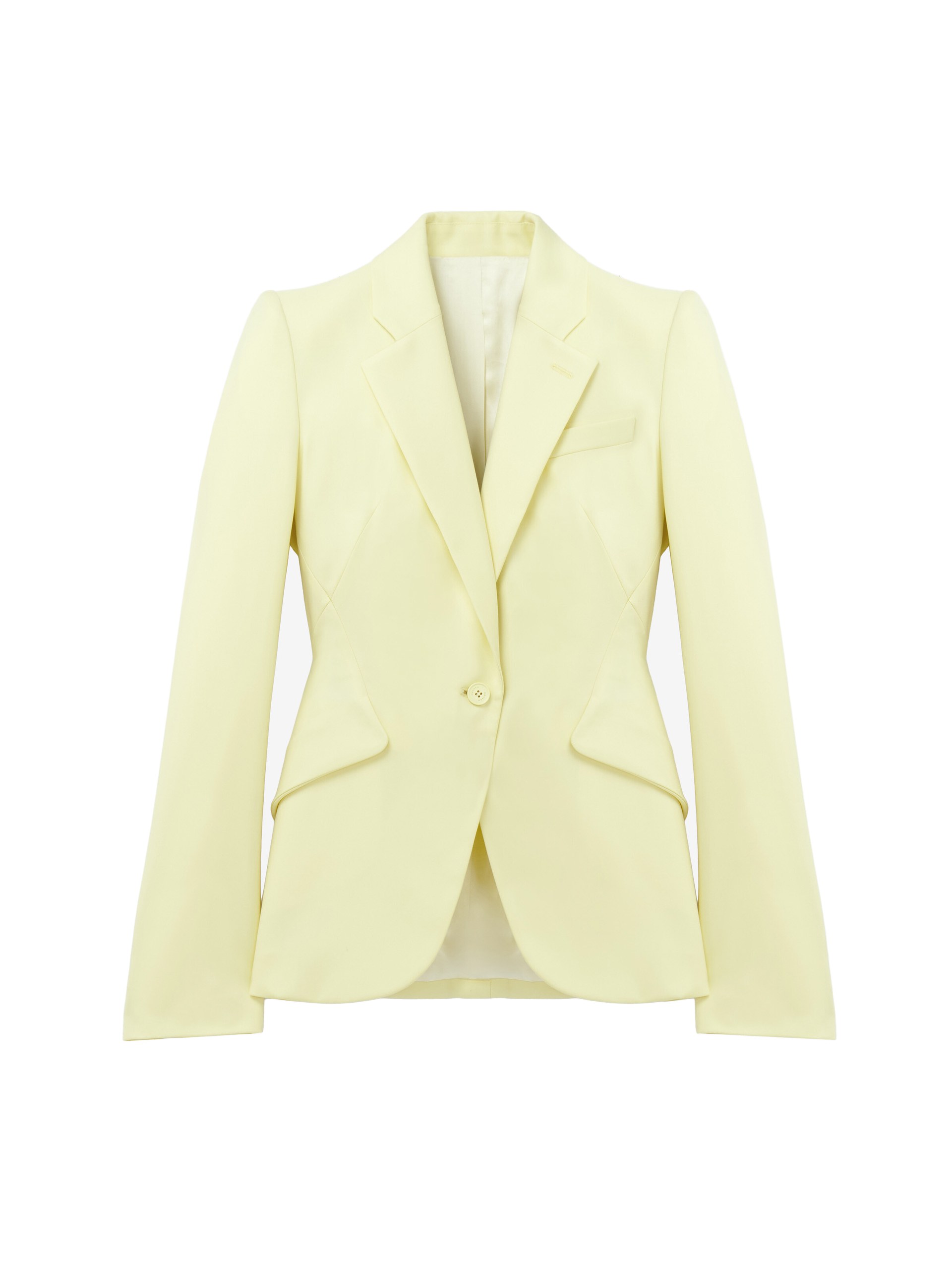 Alexander McQueen Wool Gabardine Single-breasted Jacket in Yellow – Jackets – British Luxury Tailoring at Coveti Alexander McQueen Wool Gabardine Single-breasted Jacket in Yellow - Jackets - British Luxury Tailoring at Coveti