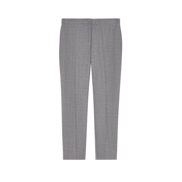 Alexander McQueen Wool Pinstripe Cigarette Trousers