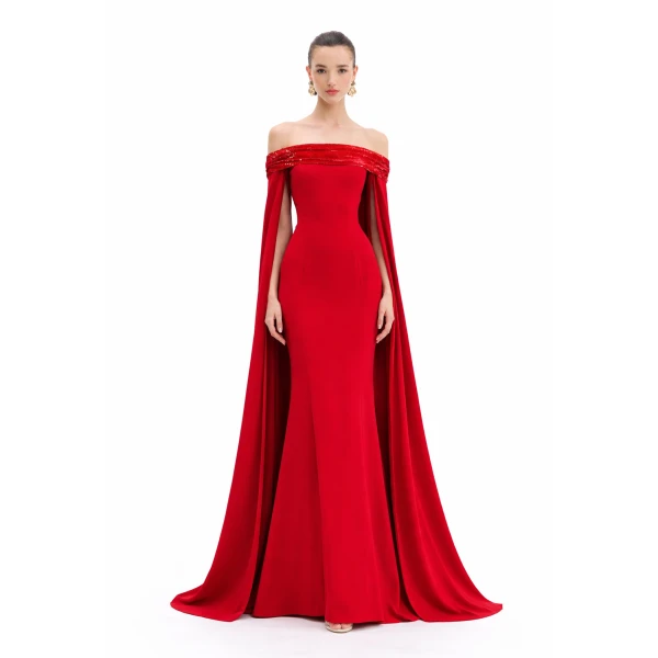 Red gown