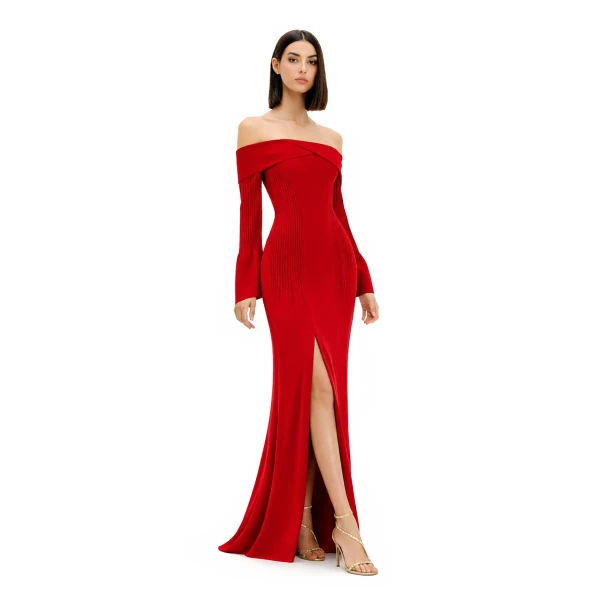 Red gown