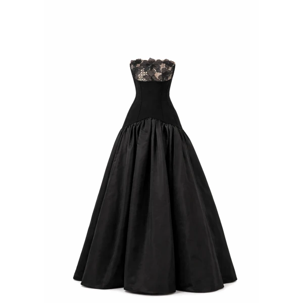 Strapless Ball Gown With Fitted Bodice