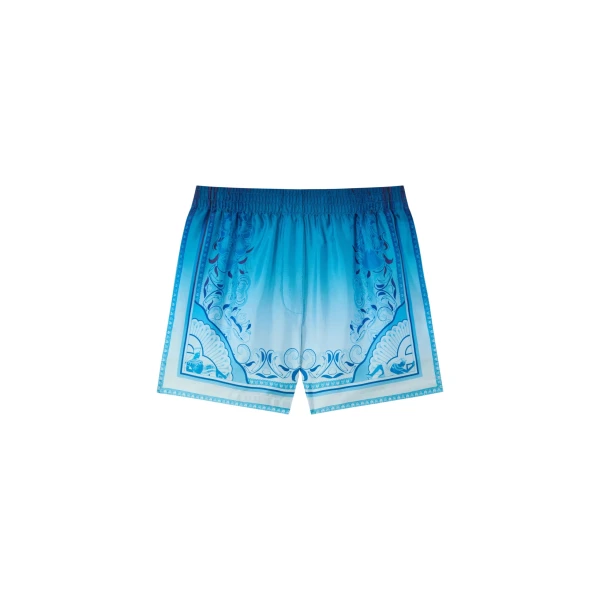 Casablanca gradient egyptian rug silk shorts