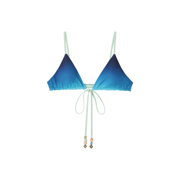 Casablanca gradient string beaded bikini top