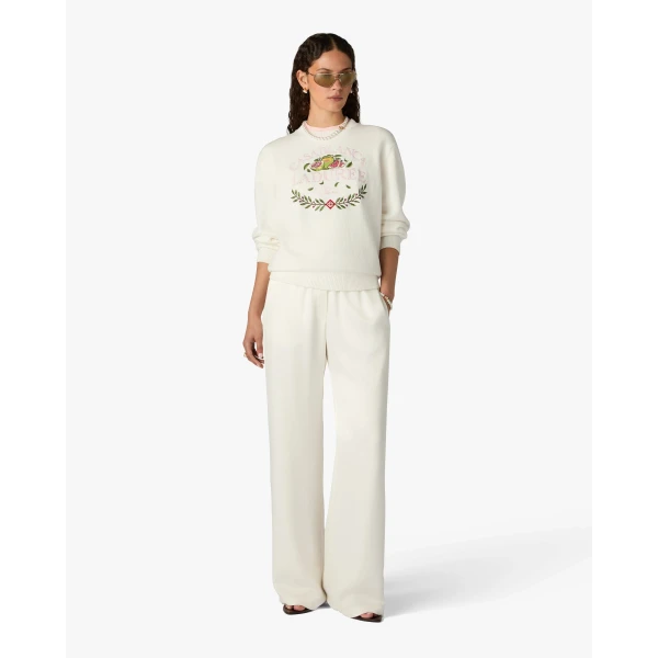 Casablanca ladurée x casablanca crew neck jumper