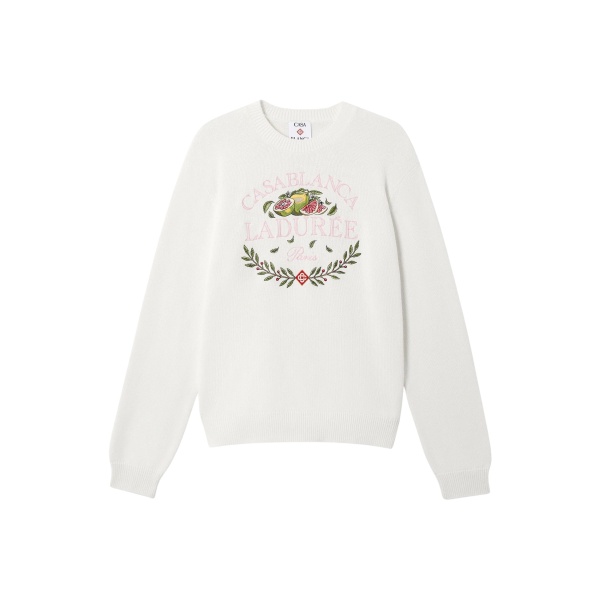 Casablanca ladurée x casablanca crew neck jumper