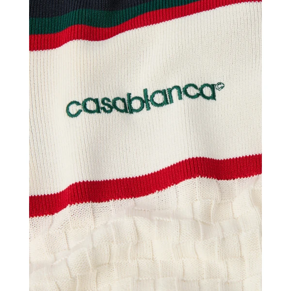 Casablanca knit tennis polo mini dress