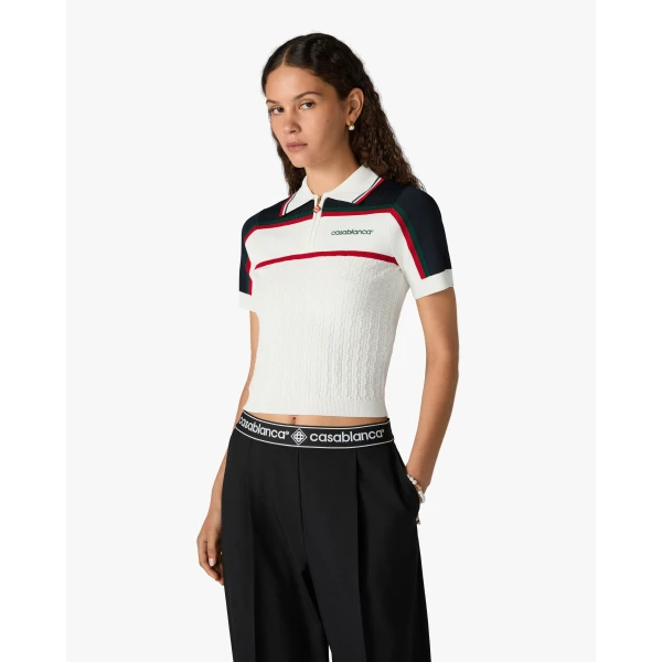 multicolour polo shirt
