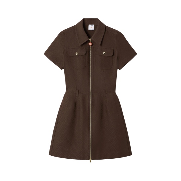 Casablanca monogram canvas midi dress