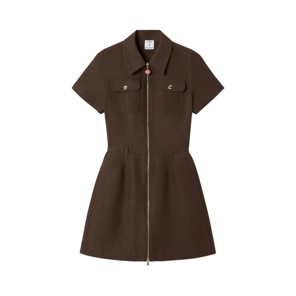 Casablanca monogram canvas midi dress