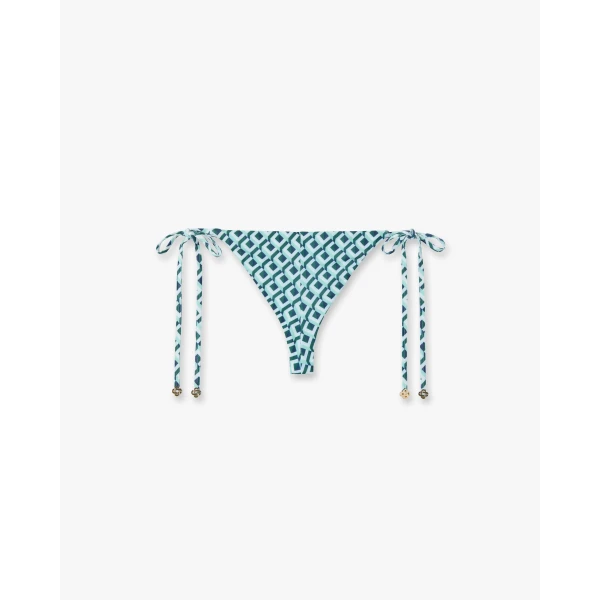 Casablanca cubist cc monogram string beaded bikini bottom