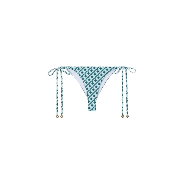 Casablanca cubist cc monogram string beaded bikini bottom