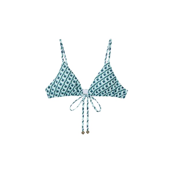 Casablanca cubist cc monogram string bikini top