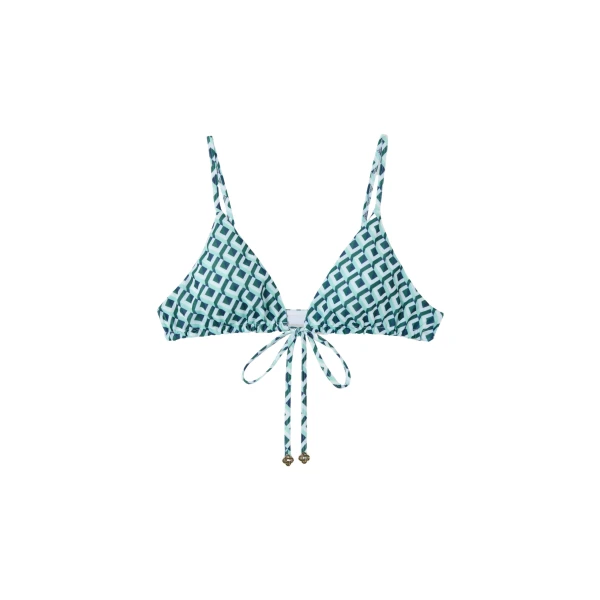 Green Cubist CC Monogram String Bikini Top