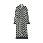 Casablanca check jersey monogram midi dress