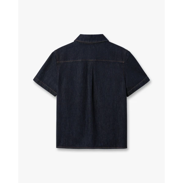 Casablanca raw denim short sleeve shirt