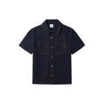 Casablanca raw denim short sleeve shirt