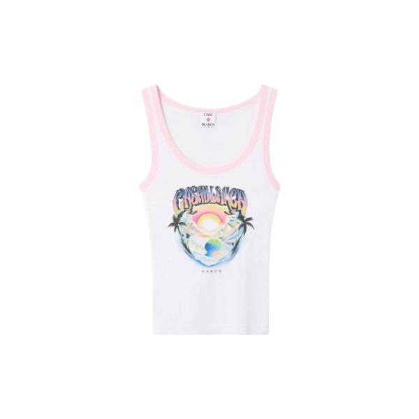 Casablanca airspray printed tank top
