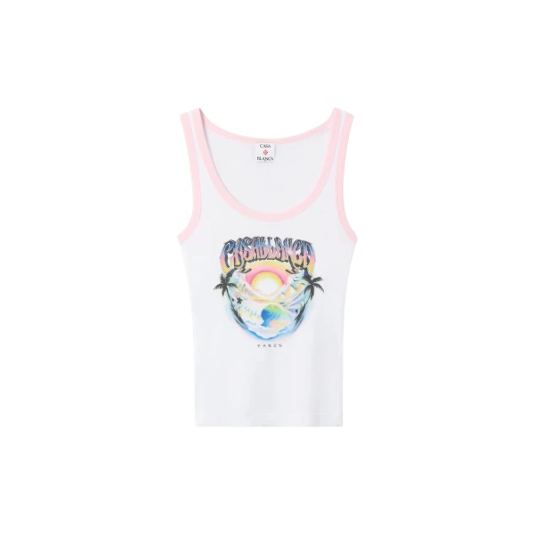 Casablanca airspray printed tank top