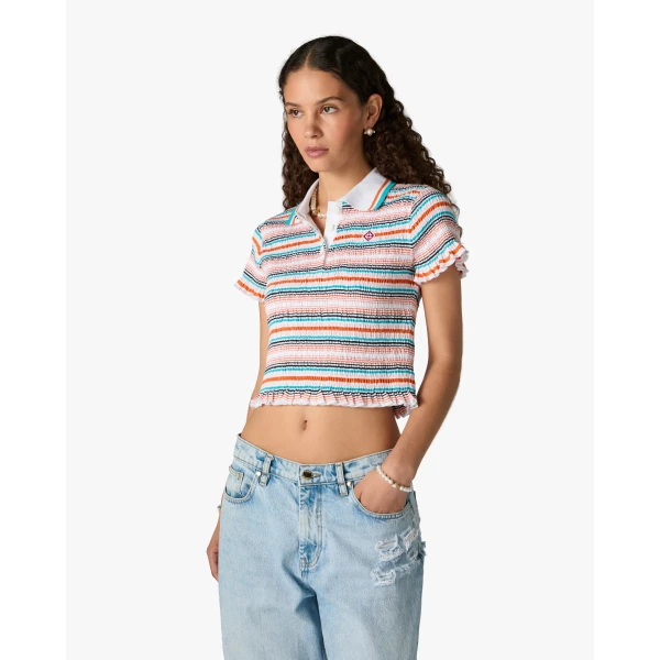 multicolour polo shirt