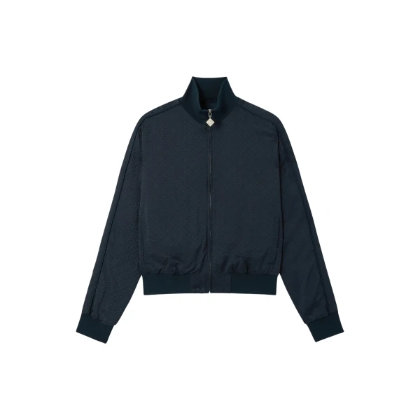 Navy Monogram Track Jacket