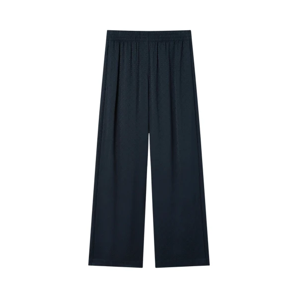 Navy Monogram Trousers