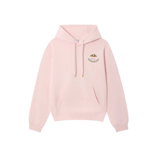 Casablanca ladurée x casablanca embroidered hooded sweatshirt