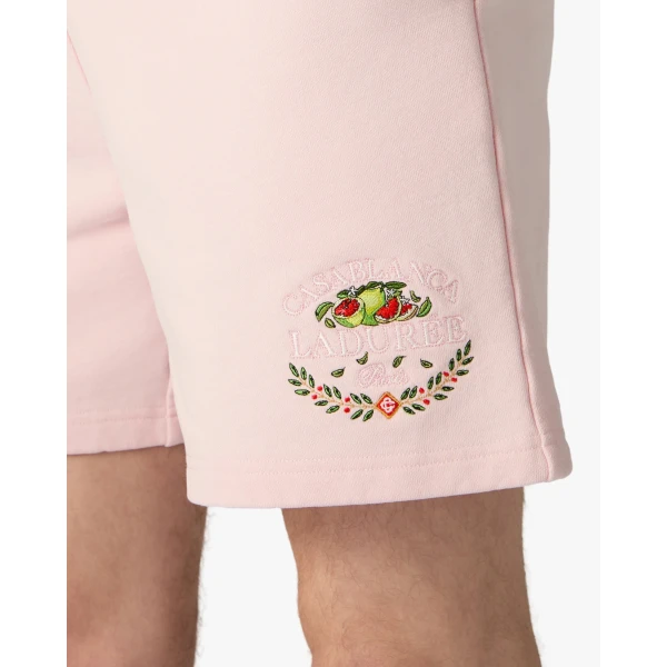 Casablanca ladurée x casablanca embroidered shorts