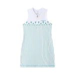 Casablanca floral stripe sporty tennis mini dress