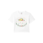 Casablanca ladurée x casablanca cropped baby short sleeve t-shirt