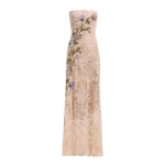 Elie Saab Bead Embroidered Lace Dress