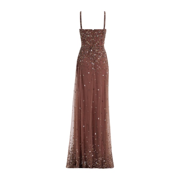 Elie Saab Bead Embroidered Long Dress