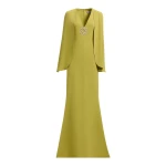 Elie Saab Cape Cady Long Dress