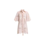 Elie Saab Cotton Embroidered Short Dress