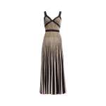 Elie Saab Golden Knit Lurex Dress