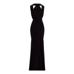 Elie Saab Halter Neck Draped Long Dress
