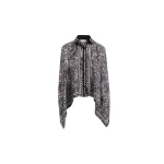 Elie Saab Oversized Printed Twill Shirt
