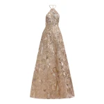 Elie Saab Sequin Embroidered Tulle Dress