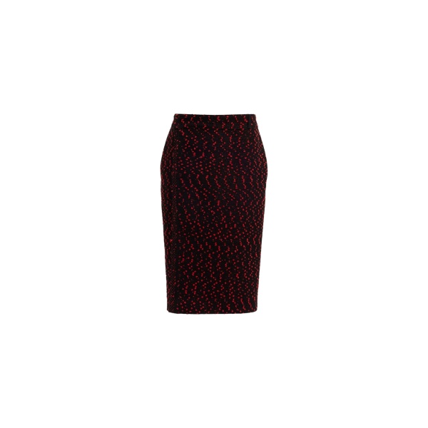 Elie Saab Tweed Midi Skirt