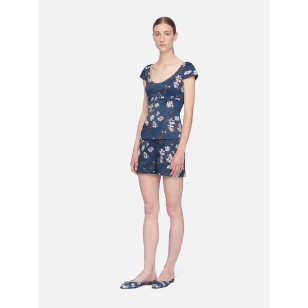 Emilia Wickstead midnight magnolia top