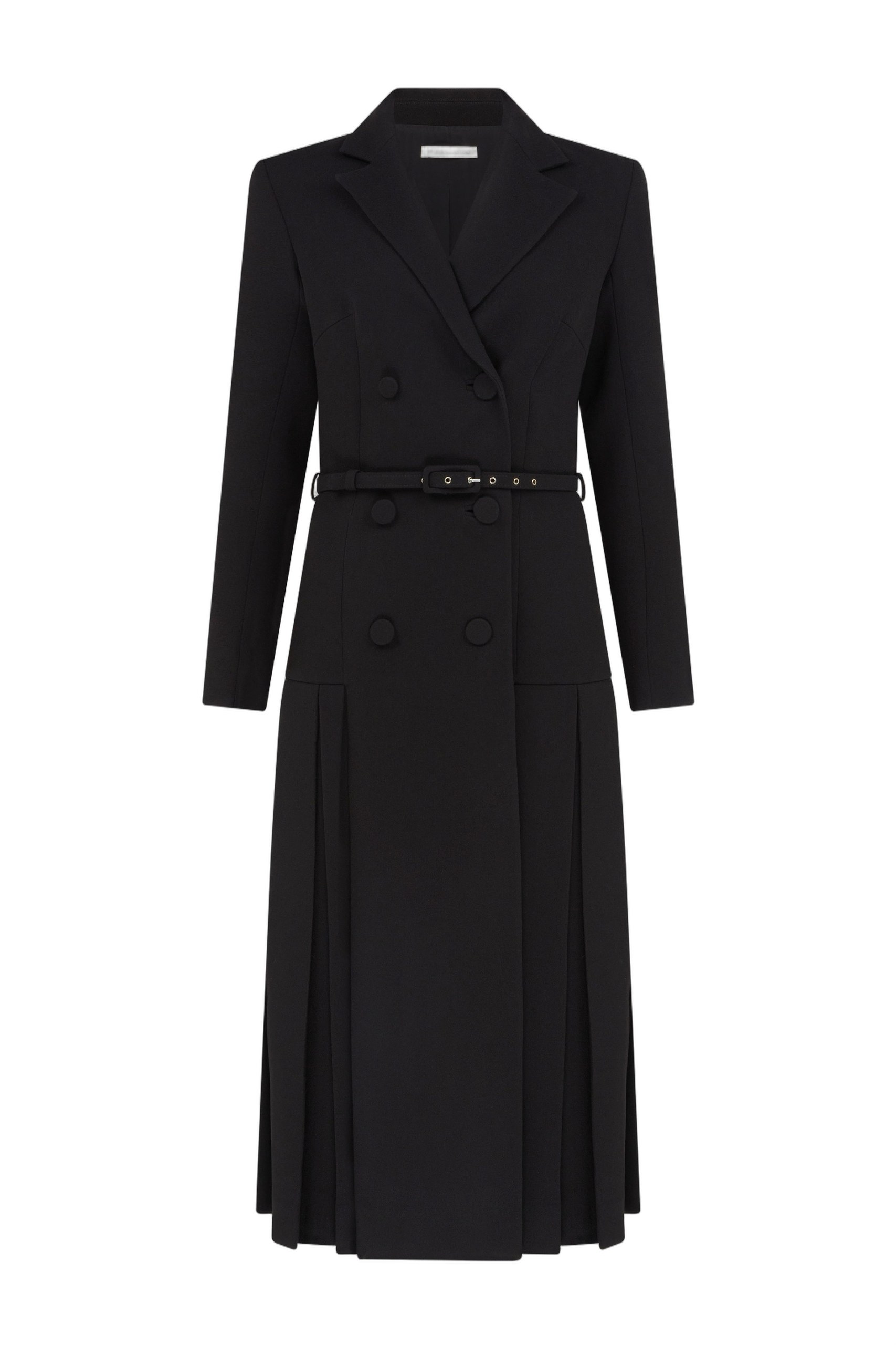 Emilia Wickstead Chaney Dress in Black Single Wool Crepe Emilia Wickstead dress