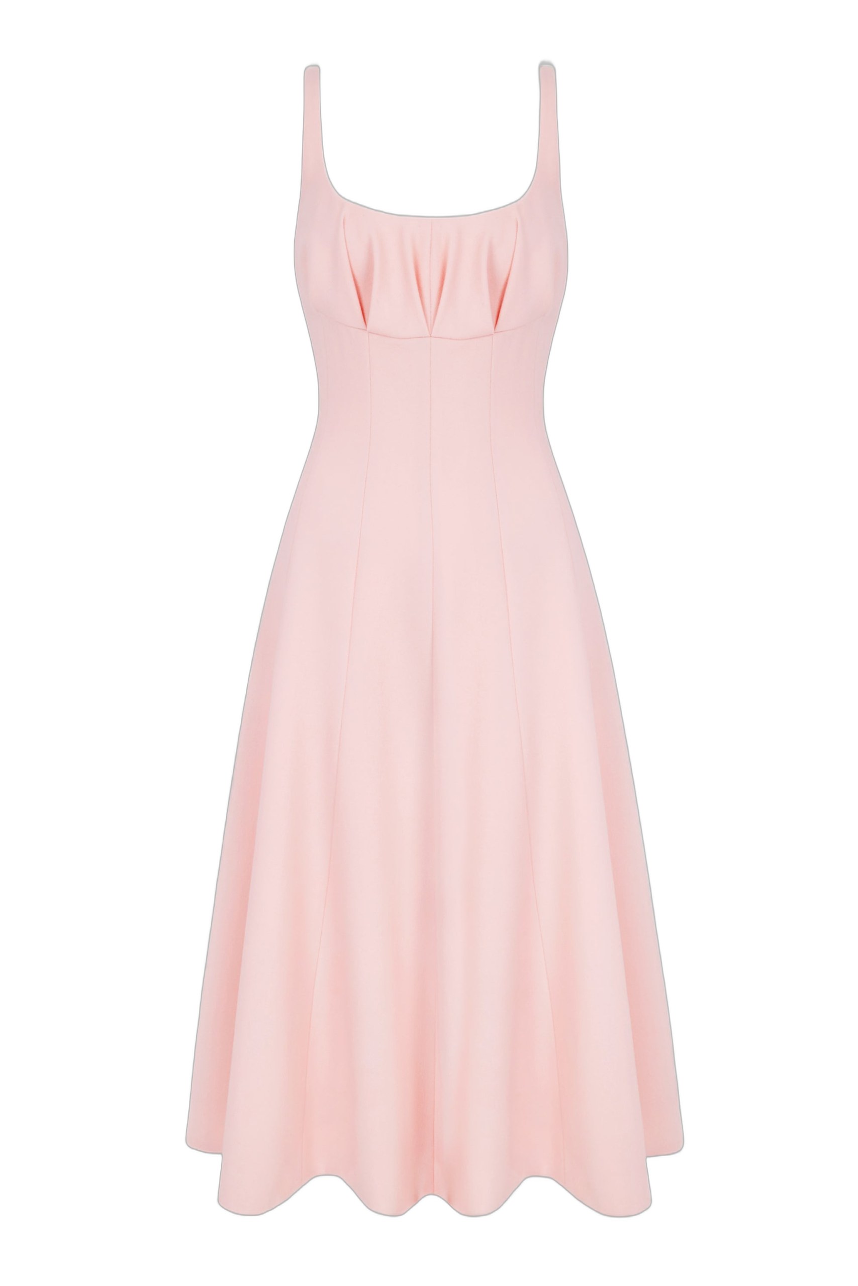 Emilia Wickstead Collins Dress in Light Pink Single Wool Crepe Emilia Wickstead dress