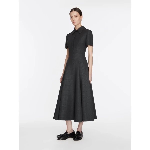 Emilia Wickstead charcoal and black dress