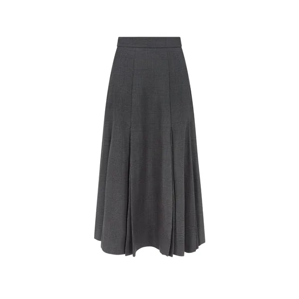 Kensie Skirt in Charcoal and Black Prince of Wales