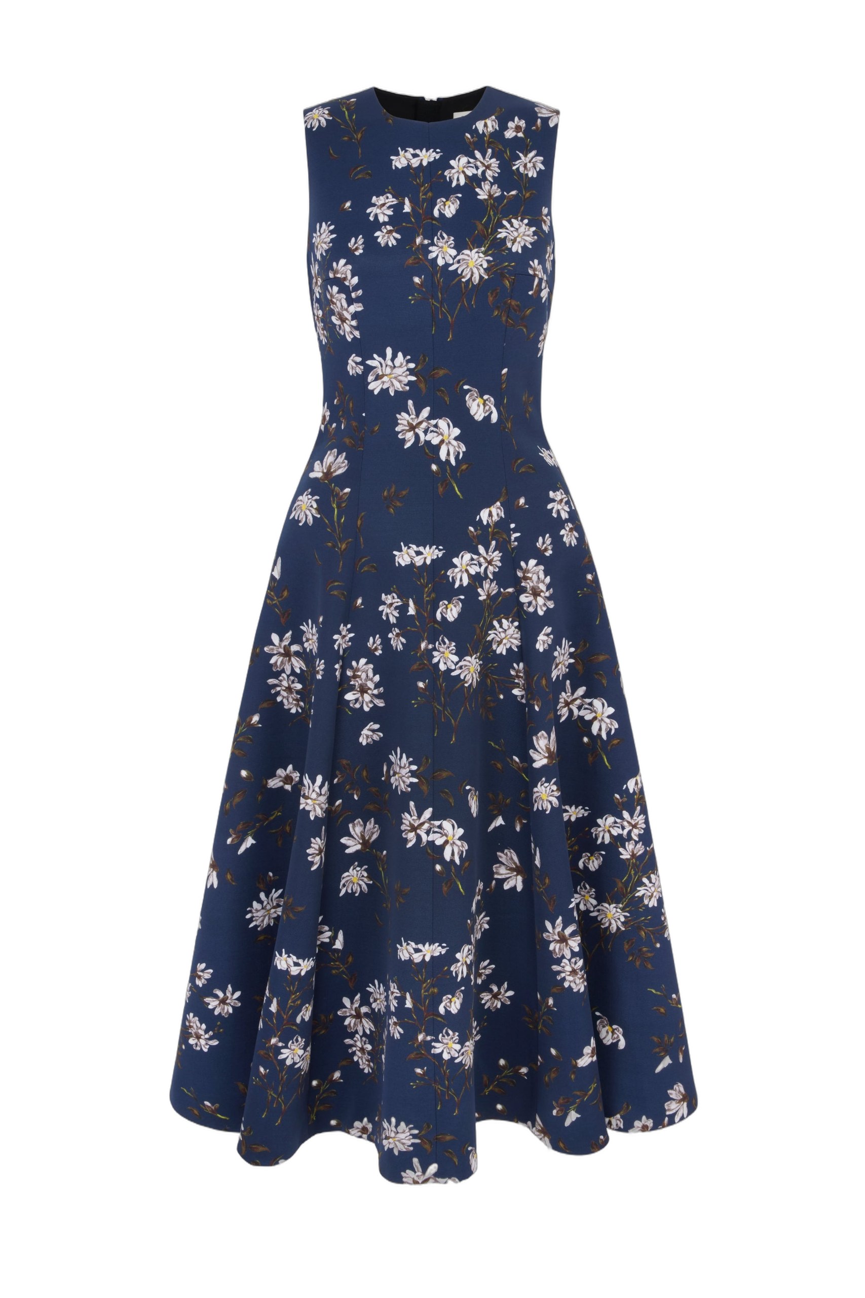 Emilia Wickstead Mara Dress in Midnight Magnolia Taffeta Faille Emilia Wickstead dress