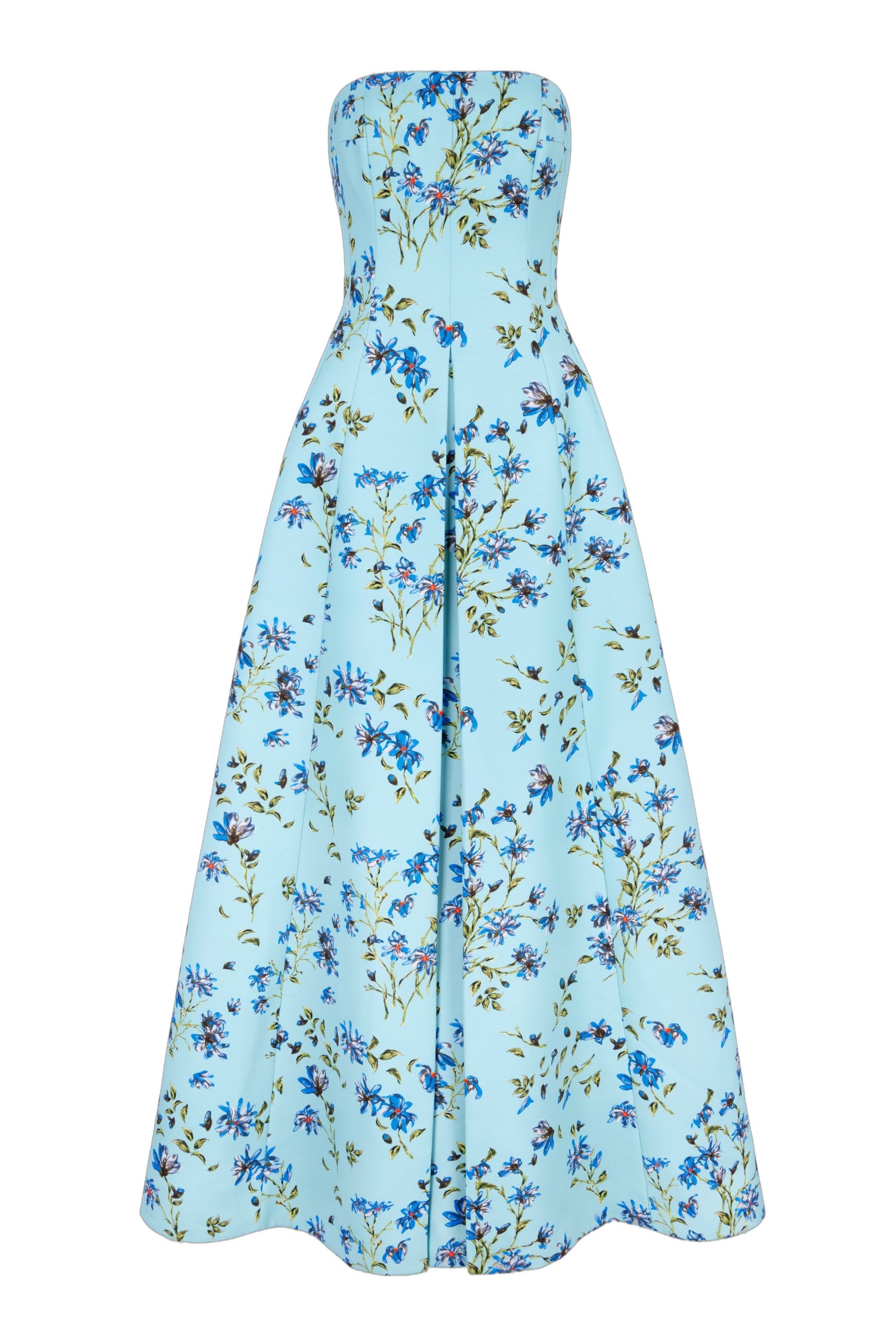 Emilia Wickstead Ragna Dress in Blue Magnolia Taffeta Faille Emilia Wickstead dress