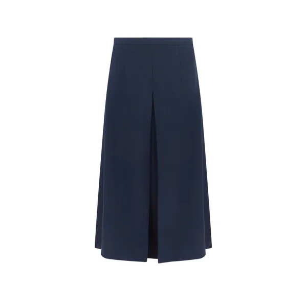Sato Skirt in Navy Single Wool Crepe