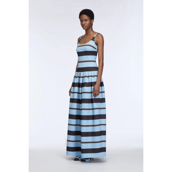 Emilia Wickstead blue and black dress