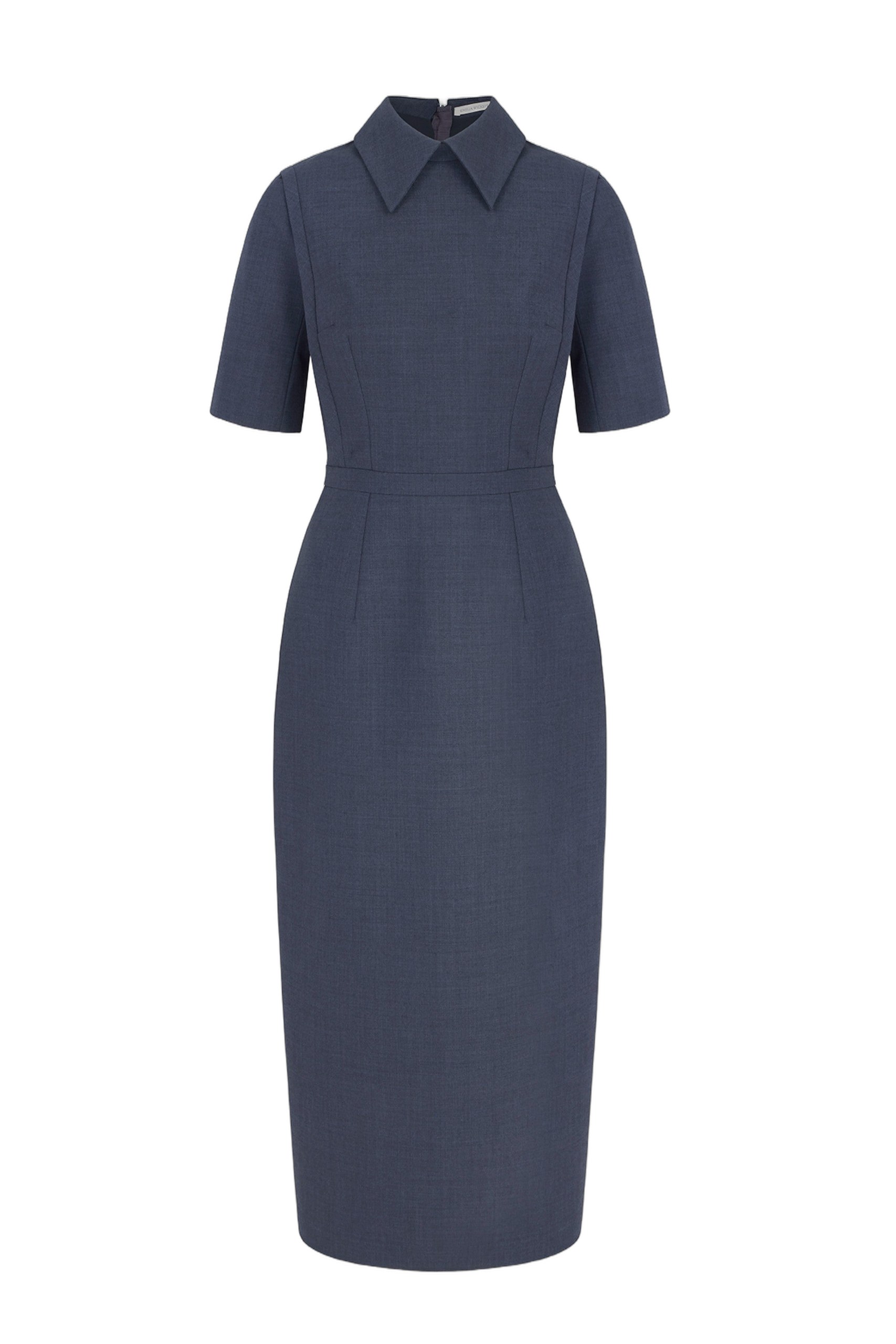 Emilia Wickstead Valletta in Charcoal Summer Wool Emilia Wickstead dress